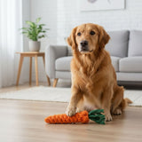 Darrahopens Pet Care > Toys > Dog Toys Durable Carrot-Shaped Cotton Rope Dog Toy for Interactive Play, Chewing, and Dental Health – Fun Tug-of-War and Fetch Toy for Medium to Large Breeds In Australia - Darrahopens