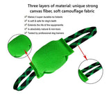 Darrahopens Pet Care > Toys > Dog Toys Green Durable Dog Tug Toy with 2 Handles - Interactive Bite Pillow for Training & Tug of War