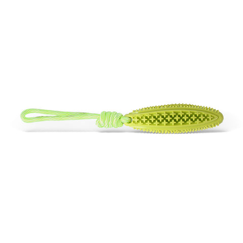 Darrahopens Pet Care > Toys > Dog Toys Green Star Long Olive Durable Cotton Rope Dog Toy Set (2-Pack) - Chew, Tug & Treat Dispensing Ball for Dental Health