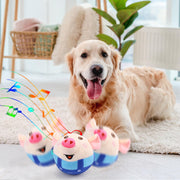 Darrahopens Pet Care > Toys > Dog Toys Interactive Pig Dog Toy – Rechargeable, Self-Moving & Squeaky with Recording & Music Modes, Dual-Mode Sound Activation, Durable Plush Cover, Ideal for Small to Large Dogs to Relieve Boredom and Anxiety (Blue)