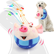 Darrahopens Pet Care > Toys > Dog Toys Interactive Pig Dog Toy – Rechargeable, Self-Moving & Squeaky with Recording & Music Modes, Dual-Mode Sound Activation, Durable Plush Cover, Ideal for Small to Large Dogs to Relieve Boredom and Anxiety (Blue)