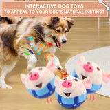 Darrahopens Pet Care > Toys > Dog Toys Interactive Pig Dog Toy – Rechargeable, Self-Moving & Squeaky with Recording & Music Modes, Dual-Mode Sound Activation, Durable Plush Cover, Ideal for Small to Large Dogs to Relieve Boredom and Anxiety (Blue)