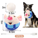 Darrahopens Pet Care > Toys > Dog Toys Interactive Pig Dog Toy – Rechargeable, Self-Moving & Squeaky with Recording & Music Modes, Dual-Mode Sound Activation, Durable Plush Cover, Ideal for Small to Large Dogs to Relieve Boredom and Anxiety (Blue)
