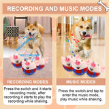 Darrahopens Pet Care > Toys > Dog Toys Interactive Pig Dog Toy – Rechargeable, Self-Moving & Squeaky with Recording & Music Modes, Dual-Mode Sound Activation, Durable Plush Cover, Ideal for Small to Large Dogs to Relieve Boredom and Anxiety (Red)