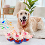 Darrahopens Pet Care > Toys > Dog Toys Interactive Pig Dog Toy – Rechargeable, Self-Moving & Squeaky with Recording & Music Modes, Dual-Mode Sound Activation, Durable Plush Cover, Ideal for Small to Large Dogs to Relieve Boredom and Anxiety (Red)
