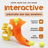 Darrahopens Pet Care > Toys > Dog Toys Manual Ball Launcher: Adjustable Difficulty, No Batteries Needed, Clip-On Automatic Ball Dispensing, Human-Pet Interaction and Solo Play All in One In Australia - Darrahopens