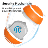 Darrahopens Pet Care > Toys > Dog Toys Orange Durable TPU Smart Interactive Electric Pet Toy Ball With Remote - Automatic Normal & Crazy Mode Bouncing Dog & Cat Chew Toy, Remote Activated
