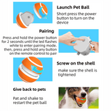 Darrahopens Pet Care > Toys > Dog Toys Orange Durable TPU Smart Interactive Electric Pet Toy Ball With Remote - Automatic Normal & Crazy Mode Bouncing Dog & Cat Chew Toy, Remote Activated