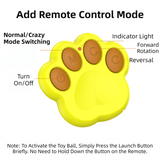 Darrahopens Pet Care > Toys > Dog Toys Orange Durable TPU Smart Interactive Electric Pet Toy Ball With Remote - Automatic Normal & Crazy Mode Bouncing Dog & Cat Chew Toy, Remote Activated