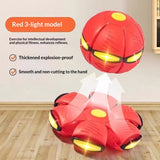 Darrahopens Pet Care > Toys > Dog Toys TransformingFlyingSaucerBall-Red(ThreeLights)