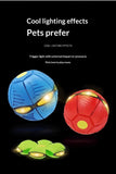 Darrahopens Pet Care > Toys > Dog Toys TransformingFlyingSaucerBall-Red(ThreeLights)