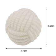Darrahopens Pet Care > Toys > Dog Toys White Rope Ball Durable TPR Dog Chew Toys Set -  for Teeth Cleaning - Non-Toxic, Bite-Resistant, Easy Clean - Interactive Play for Medium to Large Dogs