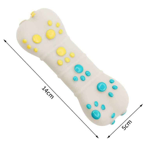 Darrahopens Pet Care > Toys > Dog Toys Yellow and Blue Spiked ring barbell Durable TPR Dog Chew Toys Set -  for Teeth Cleaning - Non-Toxic, Bite-Resistant, Easy Clean - Interactive Play for Medium to Large Dogs