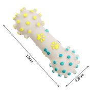 Darrahopens Pet Care > Toys > Dog Toys Yellow and Blue Squeaky Bone Durable TPR Dog Chew Toys Set -  for Teeth Cleaning - Non-Toxic, Bite-Resistant, Easy Clean - Interactive Play for Medium to Large Dogs