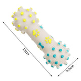 Darrahopens Pet Care > Toys > Dog Toys Yellow and Blue Squeaky Bone Durable TPR Dog Chew Toys Set -  for Teeth Cleaning - Non-Toxic, Bite-Resistant, Easy Clean - Interactive Play for Medium to Large Dogs