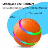 Darrahopens Pet Care > Toys > Dog Toys Yellow Durable TPU Smart Interactive Electric Pet Toy Ball With Remote - Automatic Normal & Crazy Mode Bouncing Dog & Cat Chew Toy, Remote Activated