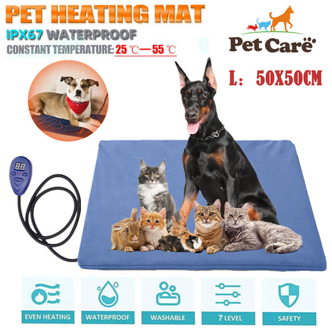 Darrahopens Pet Care > Toys Electric Pet Heat Pad: Waterproof Heating Mat for Cat Dog Bed | Chew Resistant L