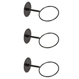 Darrahopens Sports & Fitness > Ball Sports > Basketball & Basketball Accessories 3pcs Wall Mounted Ball Rack Iron Basketball Storage Display Holder Football Rugby Hanging Rack Space Saving - Perfect Black 3pc