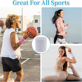 Darrahopens Sports & Fitness > Ball Sports > Basketball & Basketball Accessories 4-Pack Sweat-Wicking Wristbands - Super Stretch Cotton Sports Wristbands - Sweat-Wicking Wristbands - For Tennis, Sports, Basketball, Gymnastics - (Pink and White)
