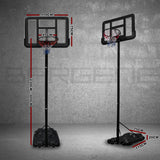 Darrahopens Sports & Fitness > Ball Sports > Basketball & Basketball Accessories Basketball Hoop Stand System Portable Adjustable Height Ring Backboard Net Rim