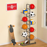 Darrahopens Sports & Fitness > Ball Sports > Basketball & Basketball Accessories Basketball Soccer Storage Rack Sport Ball Organizer Ball Holder Display Stand