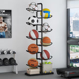 Darrahopens Sports & Fitness > Ball Sports > Basketball & Basketball Accessories Basketball Soccer Storage Rack Sport Ball Organizer Ball Holder Display Stand
