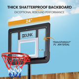Darrahopens Sports & Fitness > Ball Sports > Basketball & Basketball Accessories DR. DUNK Portable Kids Basketball Hoop Stand System, 1.15m to 1.60m Height Adjustable