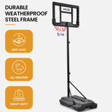 Darrahopens Sports & Fitness > Ball Sports > Basketball & Basketball Accessories DR. DUNK Portable Kids Basketball Hoop Stand System, 1.15m to 1.60m Height Adjustable
