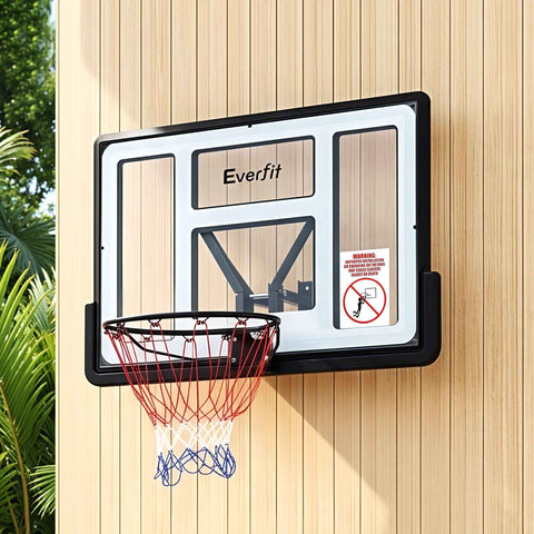 Darrahopens Sports & Fitness > Ball Sports > Basketball & Basketball Accessories Everfit 43-Inch Wall Mount Kids Basketball Hoop Backboard Outdoor Sports