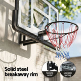 Darrahopens Sports & Fitness > Ball Sports > Basketball & Basketball Accessories Everfit 43-Inch Wall Mount Kids Basketball Hoop Backboard Outdoor Sports