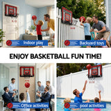 Darrahopens Sports & Fitness > Ball Sports > Basketball & Basketball Accessories Everfit Mini Basketball Hoop Over Door Indoor LED Scoreboard Kids Set 40x30cm