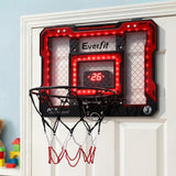 Darrahopens Sports & Fitness > Ball Sports > Basketball & Basketball Accessories Everfit Mini Basketball Hoop Over Door Indoor LED Scoreboard Kids Set 40x30cm