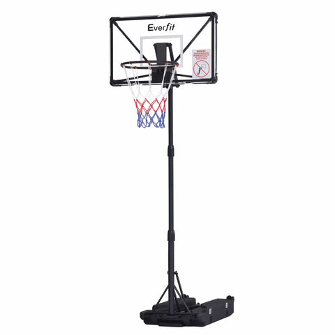 Darrahopens Sports & Fitness > Ball Sports > Basketball & Basketball Accessories Everfit Portable Basketball Hoop System Adjustable Full Foldable Stand 2.07m