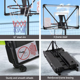 Darrahopens Sports & Fitness > Ball Sports > Basketball & Basketball Accessories Everfit Portable Basketball Hoop System Adjustable Full Foldable Stand 2.07m