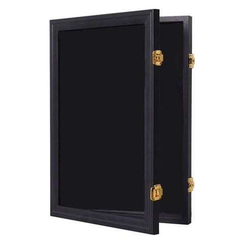 Darrahopens Sports & Fitness > Ball Sports > Basketball & Basketball Accessories Lockable Jersey Display Case with Gold Clasp and Black Fabric Interior Wooden Sports Memorabilia Wall Mount Frame for Football Basketball Baseball and Jerseys In Australia - Darrahopens