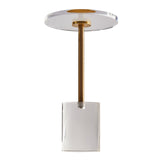 Darrahopens Sports & Fitness > Ball Sports > Basketball & Basketball Accessories VEVOR Clear Acrylic End Table, Acrylic Side Table with a Solid Base, 11.9 x 11.9 inch Round Tabletop, 21.4 inch High, for Coffee, Drink, Food, Snack used in Living Room, Bedroom, and Study