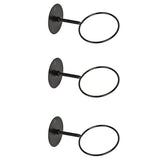 Darrahopens Sports & Fitness > Ball Sports > Basketball & Basketball Accessories Wall Mounted Ball Rack 3pc - Iron Basketball Football Rugby Storage Display Holder, Space Saving, Perfect Black