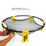 Darrahopens Sports & Fitness > Ball Sports > Netball & Netball Accessories W3 Ball Original Roundnet Game Set, 4-Player Outdoor Volleyball with 3 Balls, Net & Bag for Lawn, Sand & Indoors