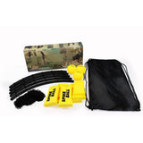 Darrahopens Sports & Fitness > Ball Sports > Netball & Netball Accessories W3 Ball Original Roundnet Game Set, 4-Player Outdoor Volleyball with 3 Balls, Net & Bag for Lawn, Sand & Indoors