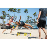 Darrahopens Sports & Fitness > Ball Sports > Netball & Netball Accessories W3 Ball Original Roundnet Game Set, 4-Player Outdoor Volleyball with 3 Balls, Net & Bag for Lawn, Sand & Indoors