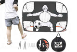 Darrahopens Sports & Fitness > Ball Sports > Soccer & Soccer Accessories 2 in 1 Portable Foldable Soccer Goal with Detachable Target - Blue