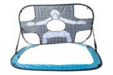 Darrahopens Sports & Fitness > Ball Sports > Soccer & Soccer Accessories 2 in 1 Portable Foldable Soccer Goal with Detachable Target - Blue