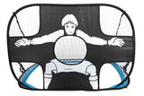 Darrahopens Sports & Fitness > Ball Sports > Soccer & Soccer Accessories 2 in 1 Portable Foldable Soccer Goal with Detachable Target - Blue