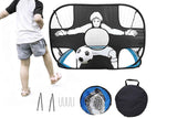 Darrahopens Sports & Fitness > Ball Sports > Soccer & Soccer Accessories 2 in 1 Portable Foldable Soccer Goal with Detachable Target - Blue