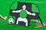 Darrahopens Sports & Fitness > Ball Sports > Soccer & Soccer Accessories 2 in 1 Portable Foldable Soccer Goal with Detachable Target - Red