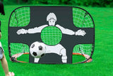 Darrahopens Sports & Fitness > Ball Sports > Soccer & Soccer Accessories 2 in 1 Portable Foldable Soccer Goal with Detachable Target - Red