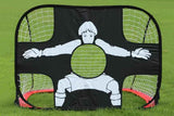 Darrahopens Sports & Fitness > Ball Sports > Soccer & Soccer Accessories 2 in 1 Portable Foldable Soccer Goal with Detachable Target - Red
