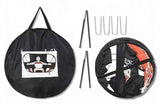 Darrahopens Sports & Fitness > Ball Sports > Soccer & Soccer Accessories 2 in 1 Portable Foldable Soccer Goal with Detachable Target - Red