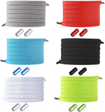 Darrahopens Sports & Fitness > Ball Sports > Soccer & Soccer Accessories 6 pairs - Adjustable - Suitable for adults and children - Elastic laces without a bow (black, white, gray, blue, red, green)