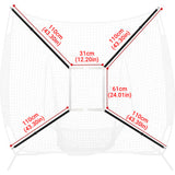 Darrahopens Sports & Fitness > Ball Sports > Soccer & Soccer Accessories Baseball Hitting Net Practice Target Throwing Batting Training Net For Outdoor